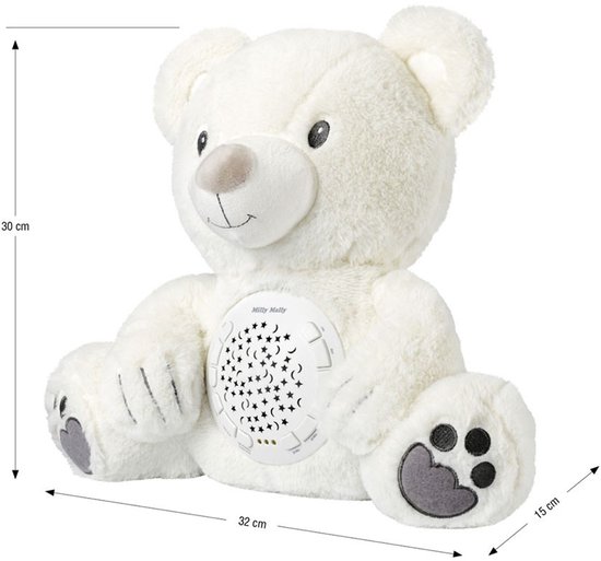Milly Mally pluche knuffelbeer met projector - Babyprojector van Milly Mally — afbeelding 2