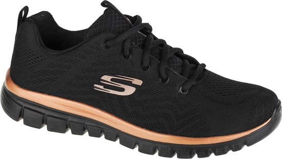 Skechers Graceful-Get Connected 12615-BKRG, Femmes, Zwart, Baskets pour femmes, Chaussures de Chaussures de sport, taille: 35,5