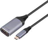 NÖRDIC USBC-N1202 USB-C naar DisplayPort 1.4 adapter - 8K30Hz - 32,4Gbps - 20cm - Zwart