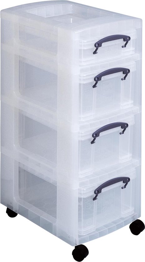 Really Useful Box trolley met 4 opbergdozen | bol