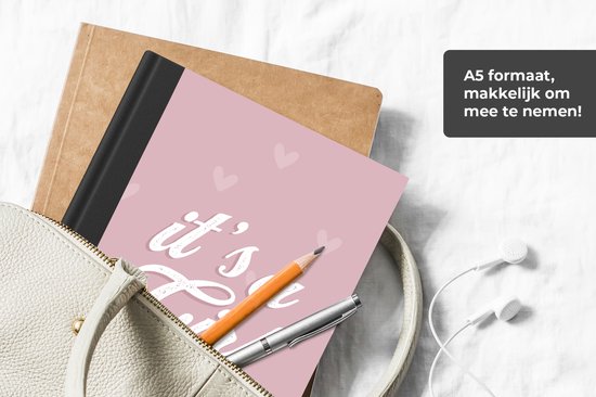 Cahier - Cahier d'écriture - C'est une fille - Bébé - Fille - Douche de bébé - Révélation de genre - Enceinte - Carnet - Format A5 - Bloc-notes