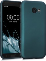 kwmobile telefoonhoesje geschikt voor Samsung Galaxy A5 (2017) - Hoesje voor smartphone - Back cover in metallic petrol