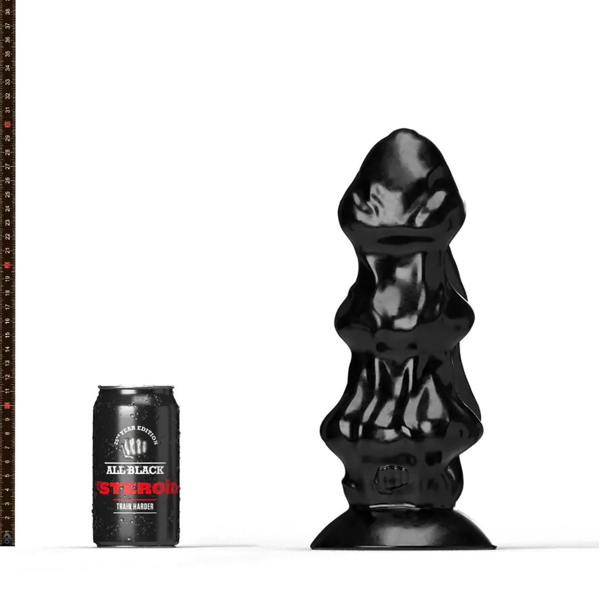 Goedkoopste All Black Steroïd - The Rally - Dildo - 28 x 11,4 cm - zwart