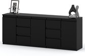 AZ-Home - Buffet Bruno XL - 200 cm - Zwart - Placard - Commode