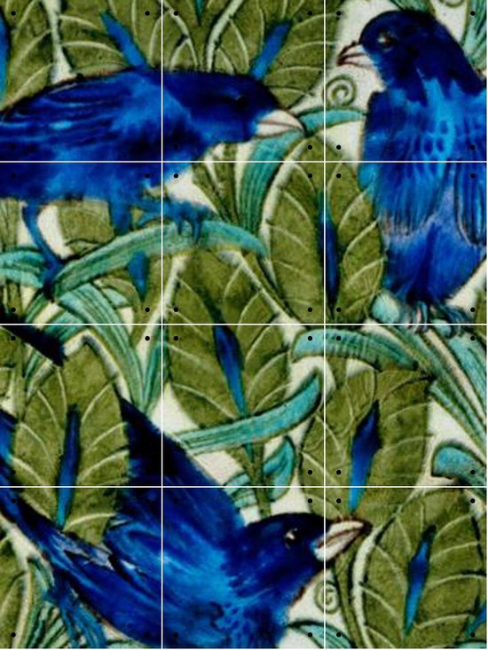 IXXI Ten Inch Birds - Wanddecoratie - Bloemen en Planten - 60 x 80 cm