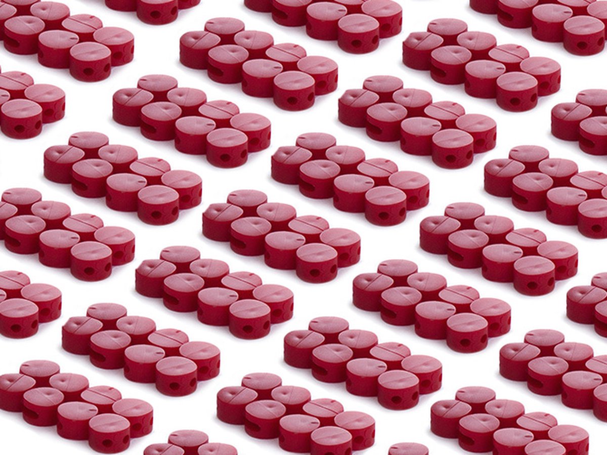 Plombeerzegels | 1000 stuks| Ø9mm | Rood
