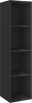 vidaXL-Tv-wandmeubel-37x37x142,5-cm-spaanplaat-hoogglans-zwart