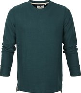 Anerkjendt - Sweater Donkergroen Strepen - Heren - Maat XL - Modern-fit