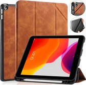CaseMe - Tablet hoes geschikt voor iPad 10.2 (2021/2020/2019) - Ming Book Case - Tablethoes met Auto Wake/Sleep functie - Bruin