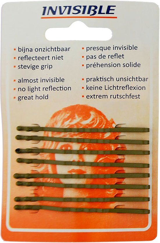 Invisible - Haarschuifjes - Blond - Lang - 8 Stuks