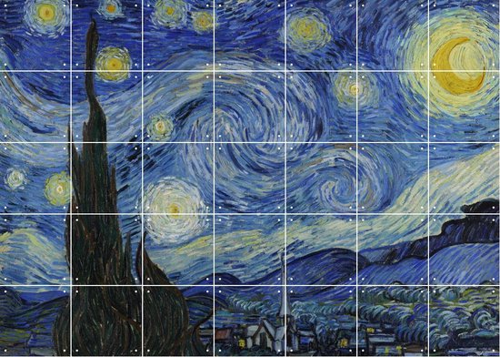 IXXI De Sterrennacht - Vincent van Gogh - Wanddecoratie - 100 x 140 cm |  bol.com