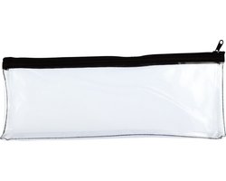 Kangaro - penetui - doorzichtig - 33 x 12,5 cm - zwarte rits