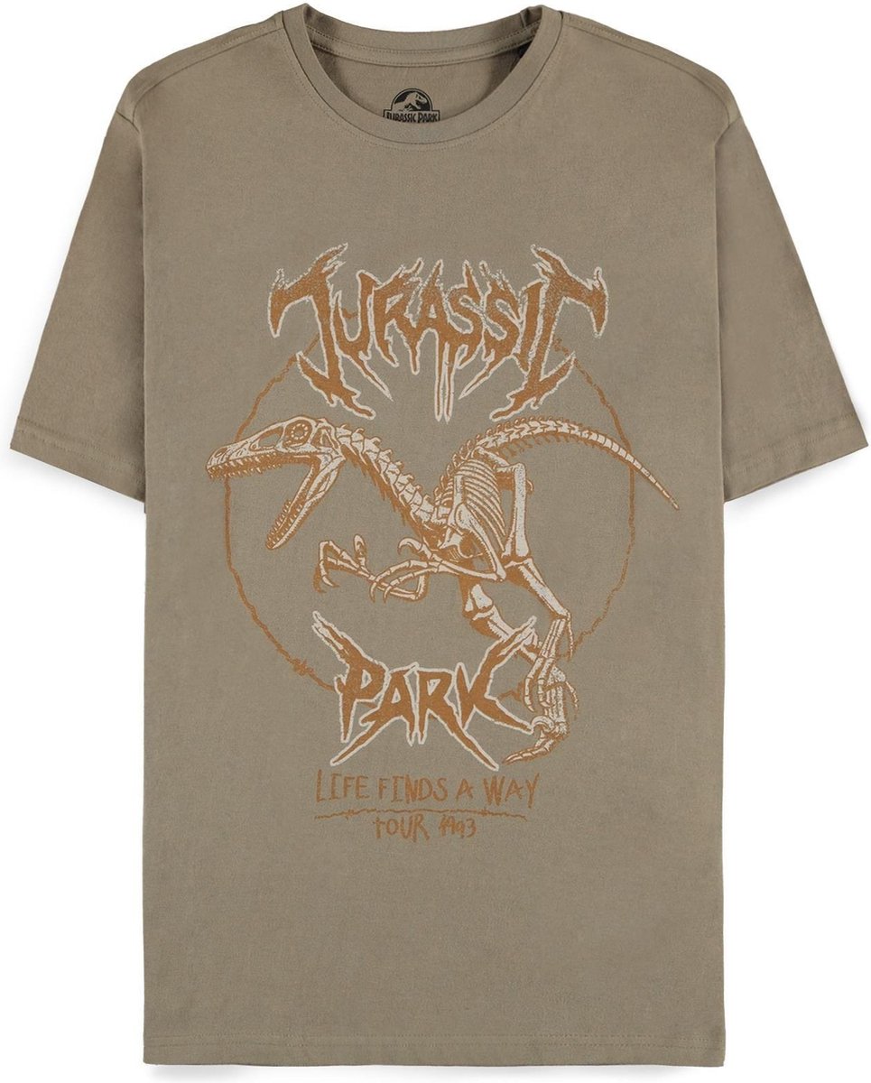 Jurassic Park - Life Finds A Way - Tour 1993 Heren T-shirt - L - Groen