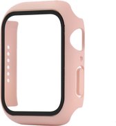 Screenprotector watch case - hoesje - geschikt voor Apple Watch Series 4/5/6 - 44 mm - roze