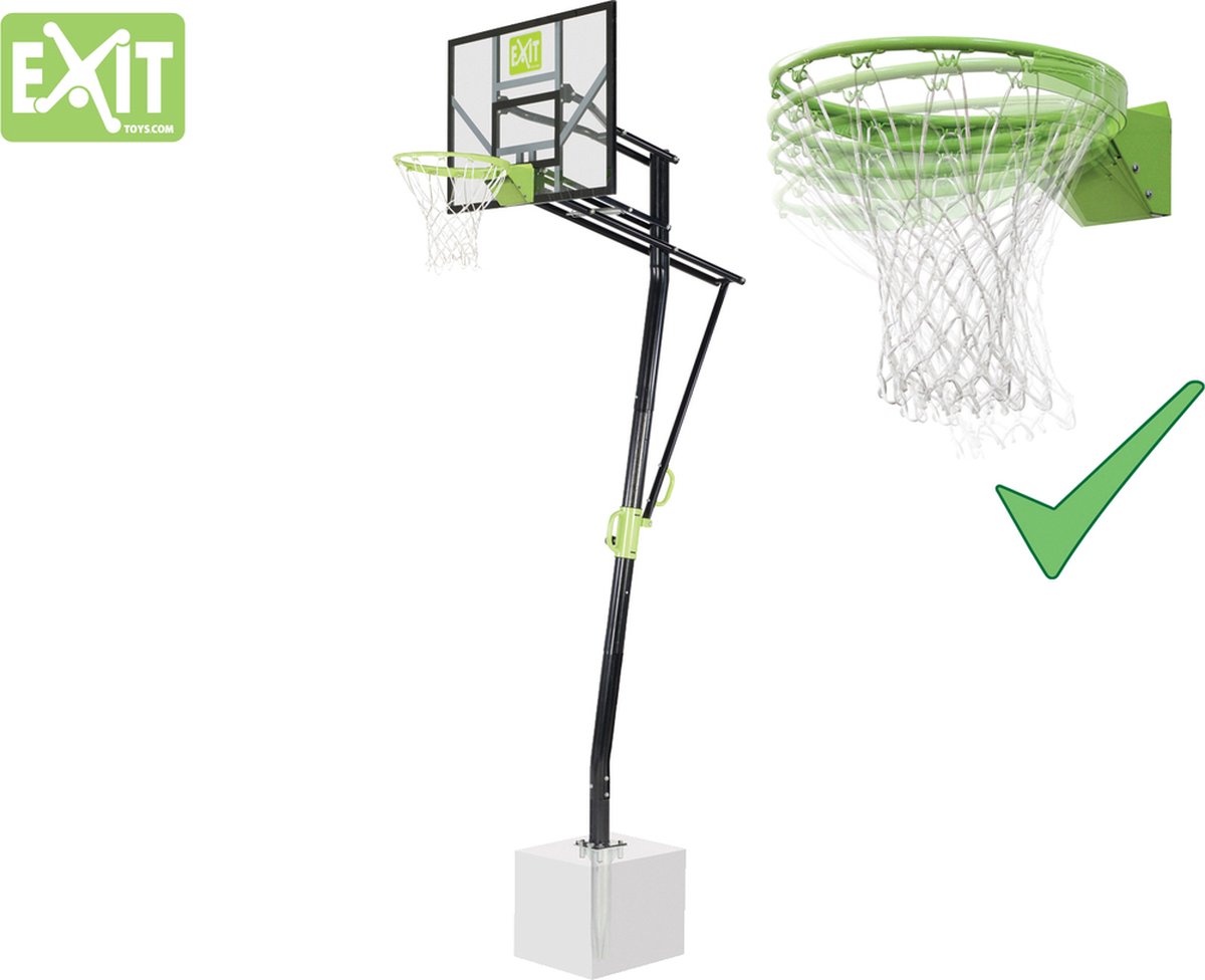 EXIT Panier de basket-ball enfant Galaxy fixation sol cercle dunk