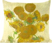 Sierkussens - Kussentjes Woonkamer - 40x40 cm - Zonnebloemen - Schilderij van Vincent van Gogh