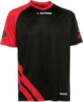 Patrick Victory Shirt Korte Mouw Heren - Zwart / Rood | Maat: XXL