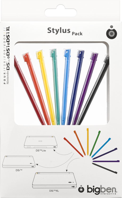 Bigben Official Stylus Pen Pack voor Nintendo DS Lite / DSi / DSiXL - Diverse Kleuren - Bigben
