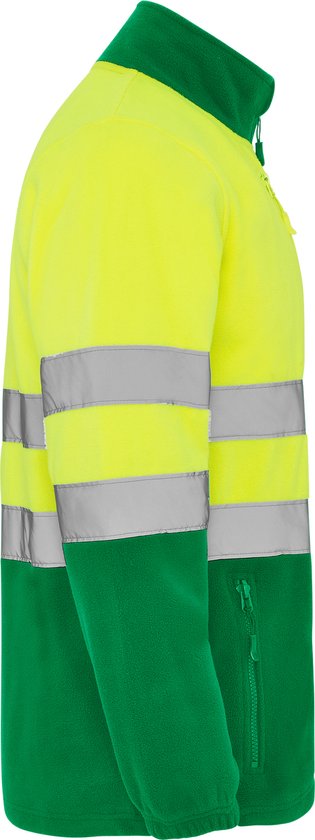 Veste Polaire Haute Visibilité Vert Garden / Jaune Fluor XXL
