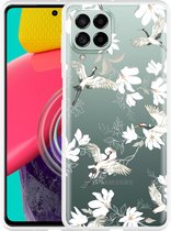 Hoesje Geschikt voor Samsung Galaxy M53 White Bird