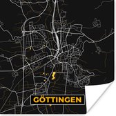 Poster Stadskaart – Plattegrond – Duitsland – Goud – Göttingen – Kaart - 30x30 cm