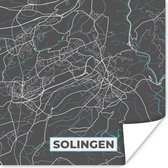 Poster City Map - Solingen - Allemagne - Carte - Carte - 50x50 cm