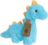 Aurora Knuffel Eco Nation Diplodocus Junior 20 Cm Pluche Blauw