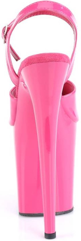 Sandales à bride cheville Pleaser, chaussures de pole dance -39 Chaussures- FLAMINGO-809 US 9 Rose