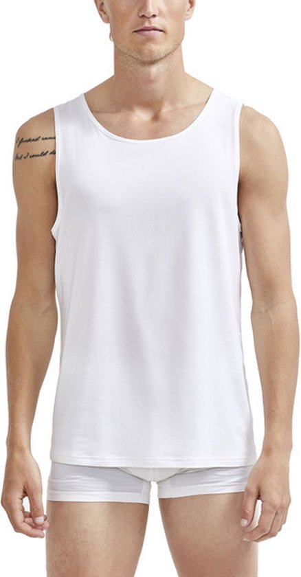 Craft Core Dry Singlet Heren - sportshirts - wit - Mannen