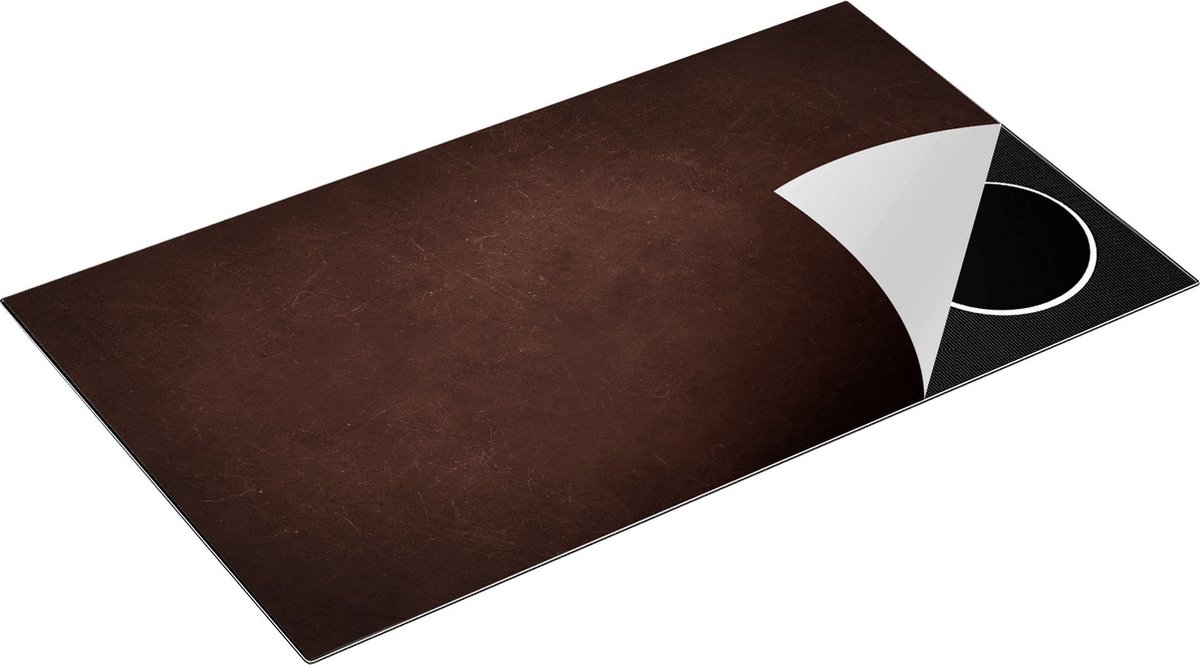 Chefcare Inductie Beschermer Bruine Betonnnen Muur - Cement - 90x50 cm - Afdekplaat Inductie - Kookplaat Beschermer - Inductie Mat