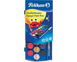 Pelikan F455 dekverfdoos met 22 kleuren en penseel