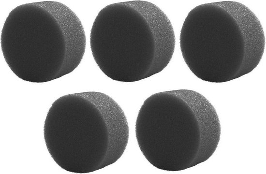 Ecologisch grimeer sponsje - 5x - rond - antraciet - Natuurlijk make up sponsje - Grimeersponsje - Smincken - Grimeer accessoires