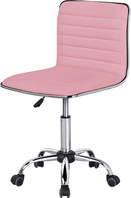 FURNIBELLA - Bureaustoel, draaistoel, managersstoel, bureaustoel, ergonomische draaistoel, in hoogte verstelbaar, belastbaarheid 120 kg, van kunstleer, zwart