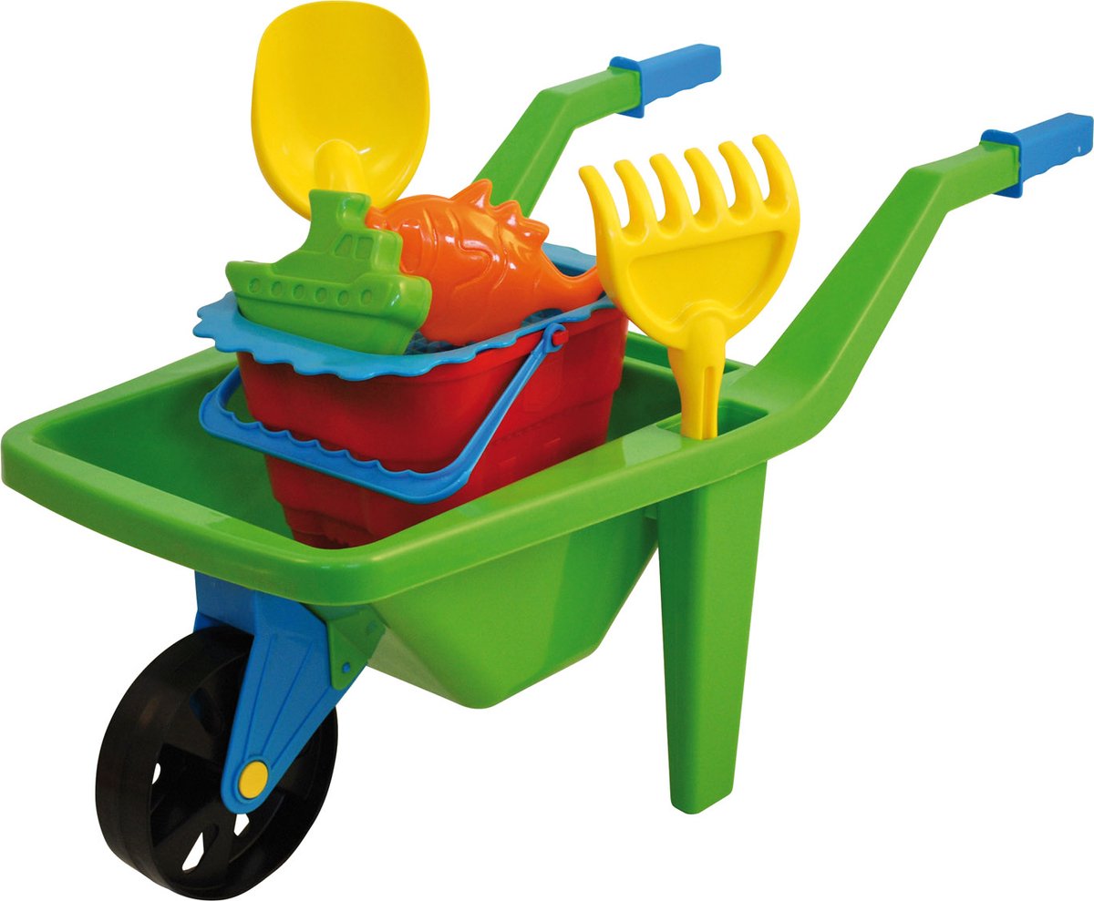 Adriatic Kruiwagen met strandspeelgoed 65cm