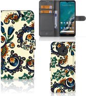 Bookcase Nokia G50 Hoesje Barok Flower