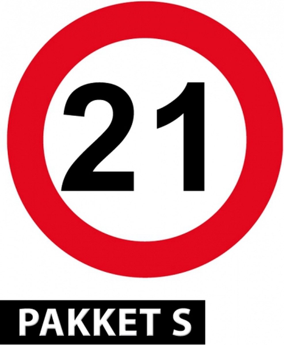 21 jaar versiering pakket klein