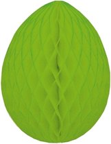 Decoratie paasei groen 10 cm - Paasdecoratie - paaseieren