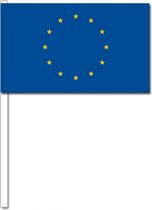 10 drapeaux agitant Europe 12 x 24 cm