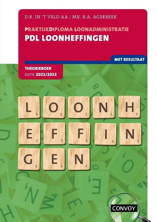 PDL Loonheffingen 2021-2022 Theorieboek - cover