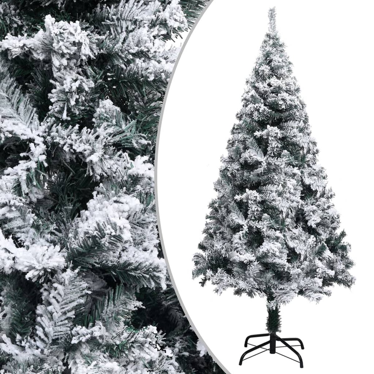 VidaLife Kunstkerstboom met sneeuw 120 cm PVC groen