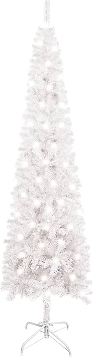 VidaLife Kerstboom met LED's smal 150 cm wit