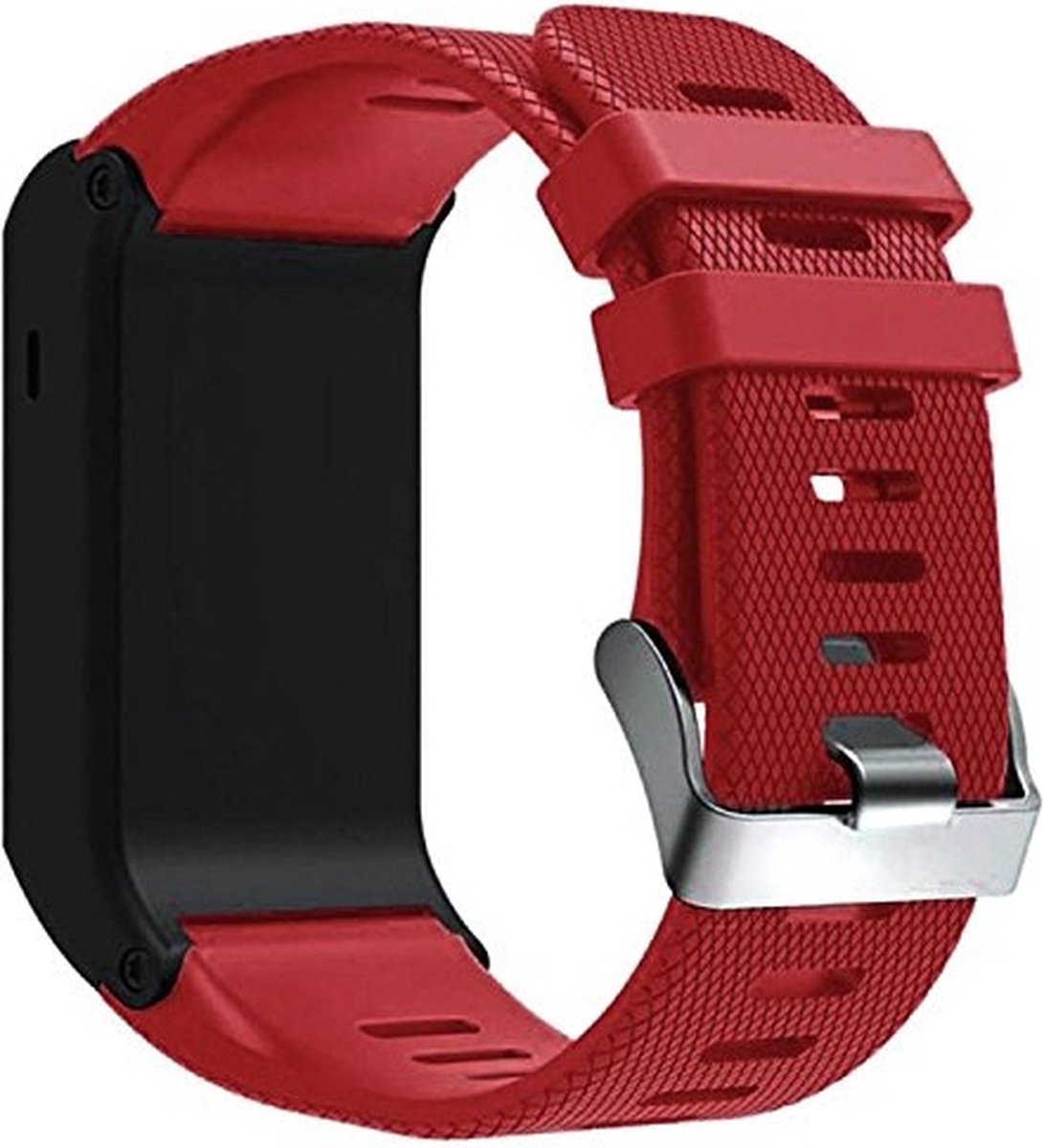 Siliconen bandje - geschikt voor Garmin Vivoactive / Vivoactive HR - rood
