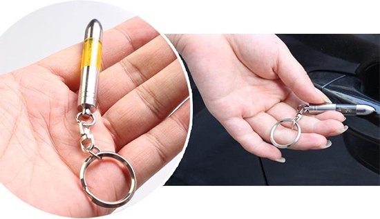 Porte-clés antistatique I Schock I Antichoc électrique I Modèle de balle I Décharge d'électricité statique I Vert