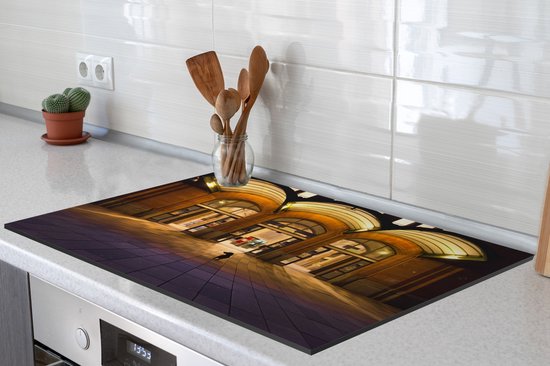 KitchenYeah® Inductie beschermer 76x51.5 cm - Teckel voor gebouw in Duitsland - Kookplaataccessoires - Afdekplaat voor kookplaat - Inductiebeschermer - Inductiemat - Inductieplaat mat