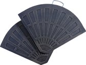 Outsunny Gewichten voor zonneschermvoet, zonnescherm, 2-delig. Set met handvat kunsthars 30 kg 01-0221