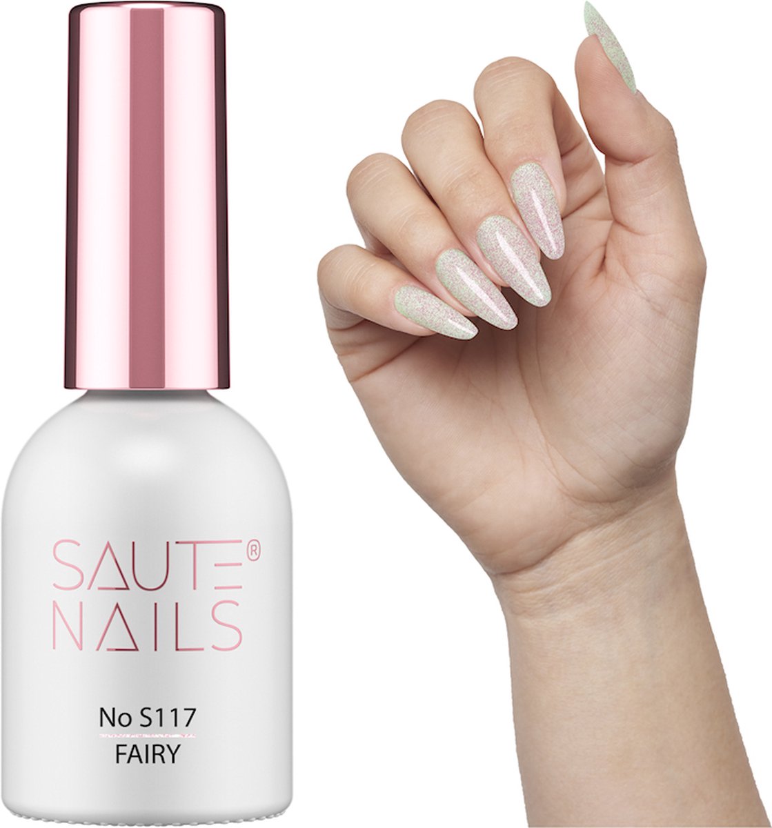 SAUTE Nails Glitter Paars UV/LED Gellak 8ml. - S117 Fairy