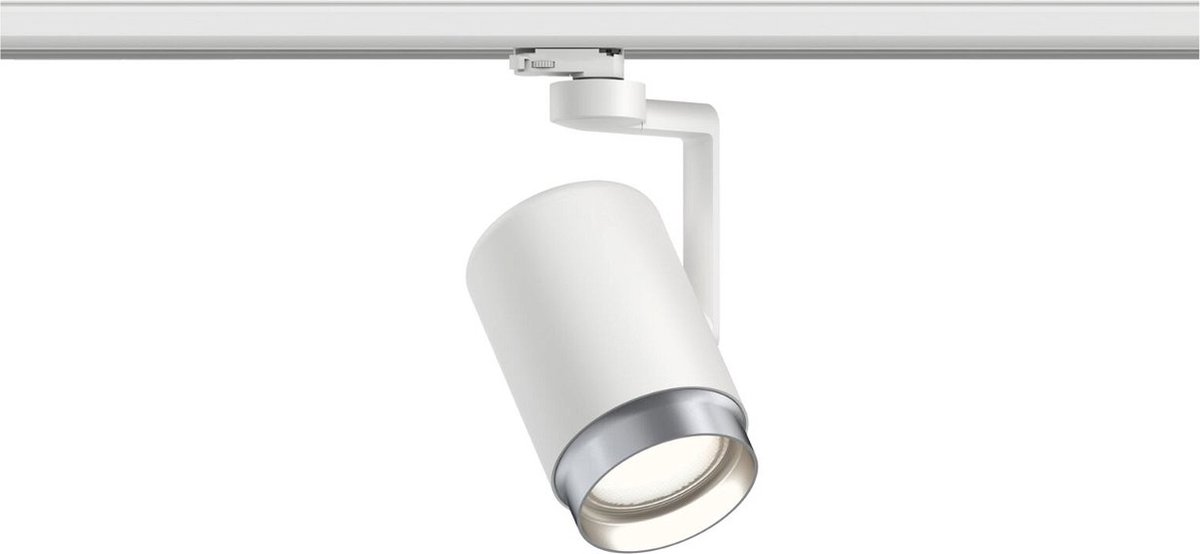 Paulmann 95413 ProRail3 railsysteem voor plafondverlichting, Asthene E27 max. 50W 230V, wit, plafondrail, metaal en kunststof