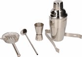 RVS cocktailshaker set 5 delig