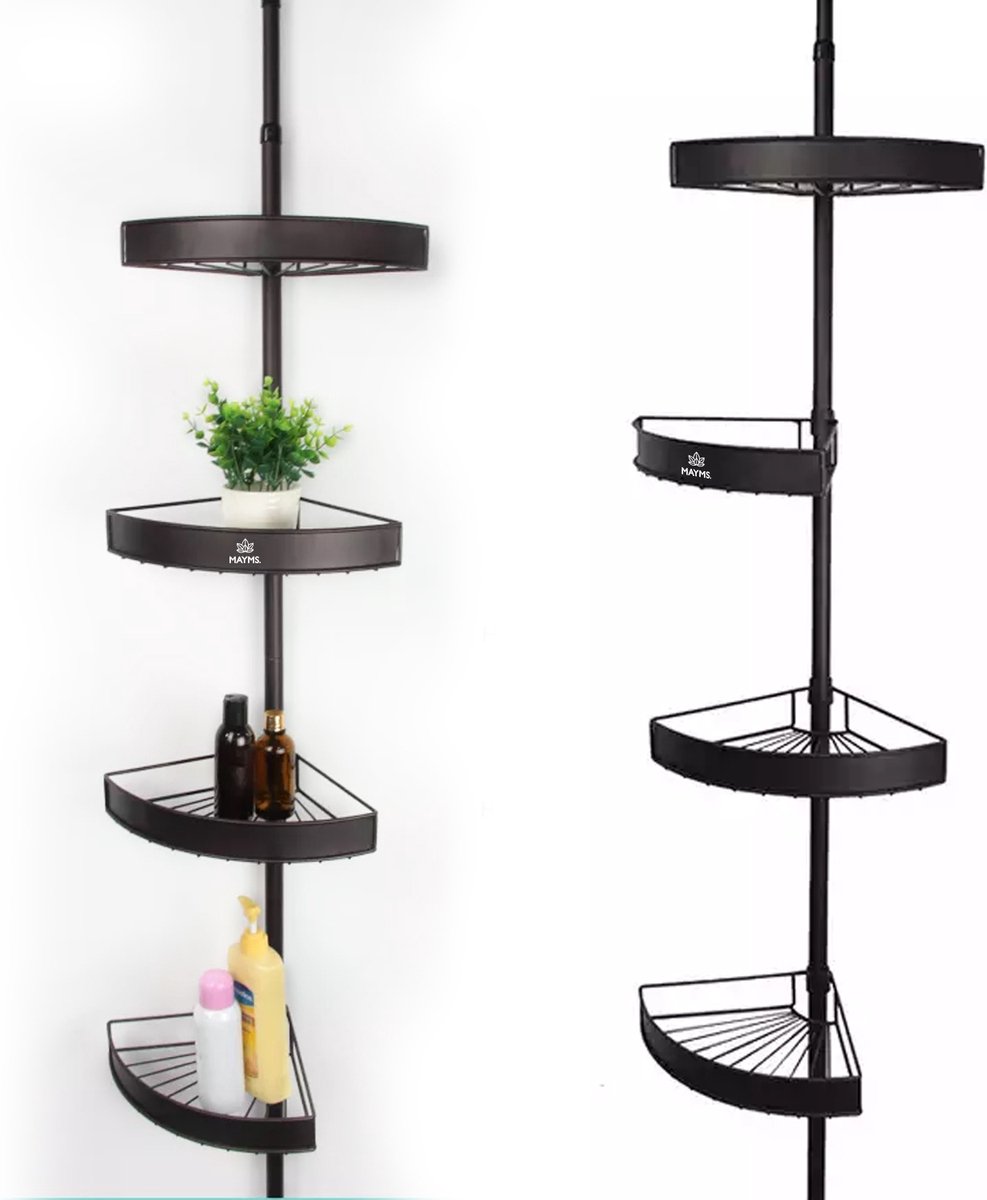 De Beste Kookplaten MAYMS® Telescopisch doucherek Shower Rack