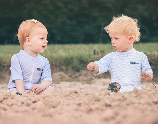 Little Riots - Maillot de bain anti-UV - UPF50+ - Gris Bleu - Taille 86/92